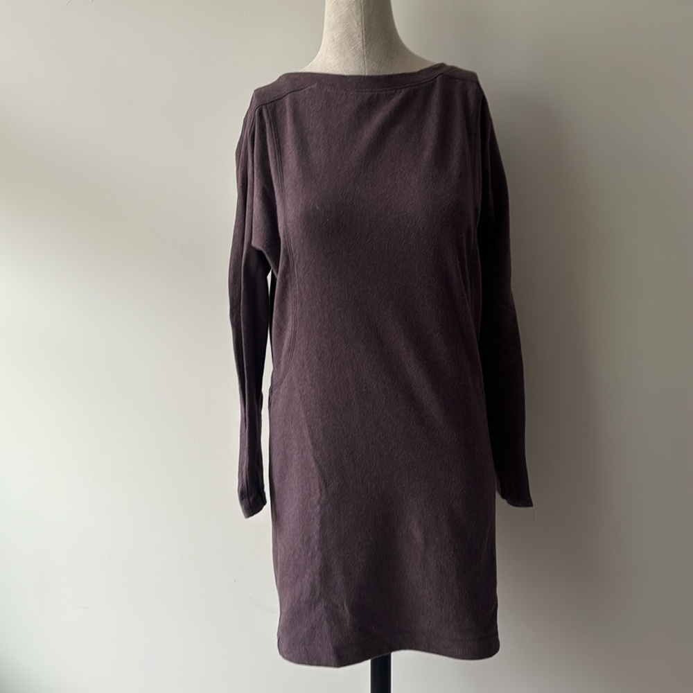 Athleta Dress Women’s XSmall Petite  long Boat Neck Loungewear Plump Sweatshirt